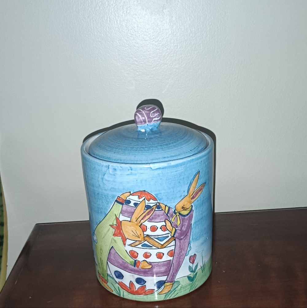 VINTAGE  BUNNY RABBIT COOKIE JAR